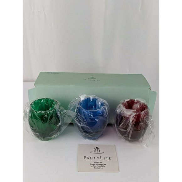 Partylite Tealight Candle Holders Votive Trio P725
